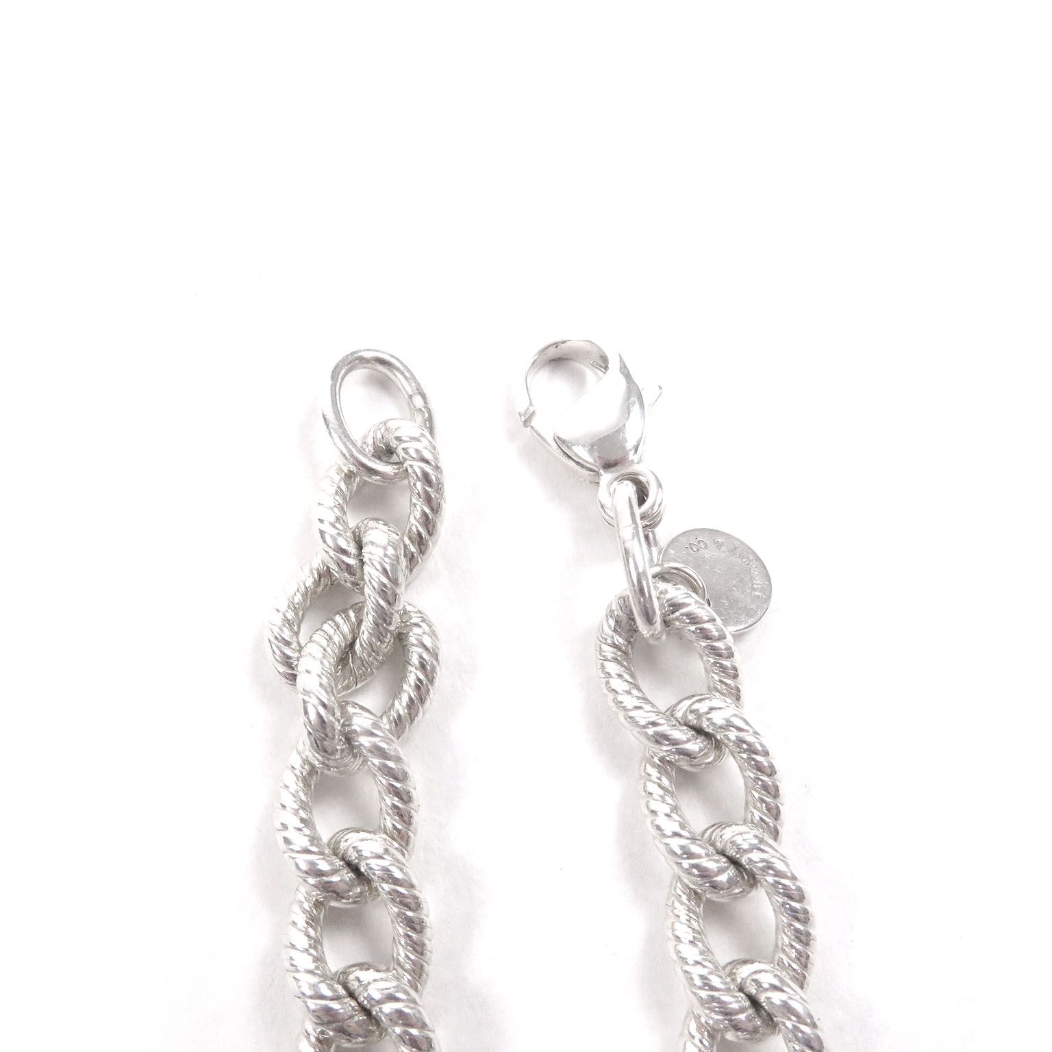 極美品□TIFFANY&Co. ティファニー SV925 ツイスト ロープ チェーン 