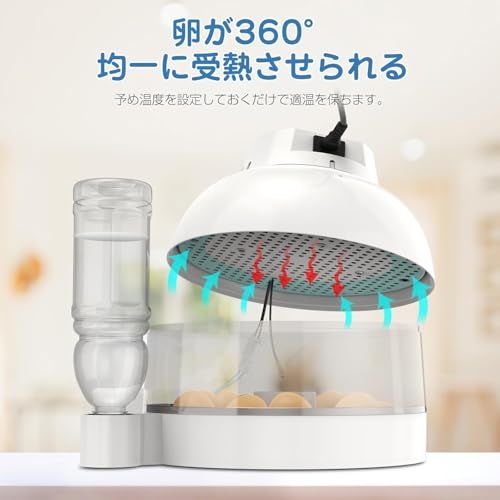 LifeBasis インキュベータ 孵卵器 1回使用 LifeBasis孵卵器 孵化器 自動孵卵器 インキュベーター 自動恒温機 恒温