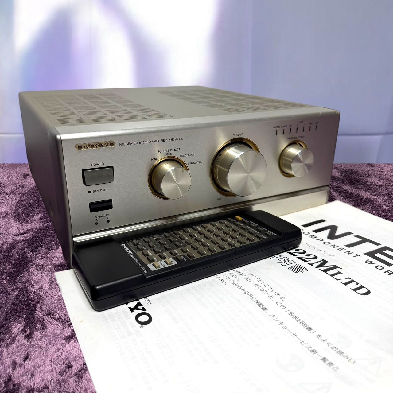 ☆動作品 美品 ONKYO オンキョー A-922MLTD S INTEC275 プリメイン