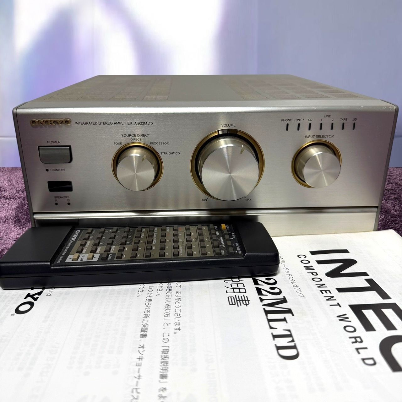 ☆動作品 美品 ONKYO オンキョー A-922MLTD S INTEC275 プリメイン