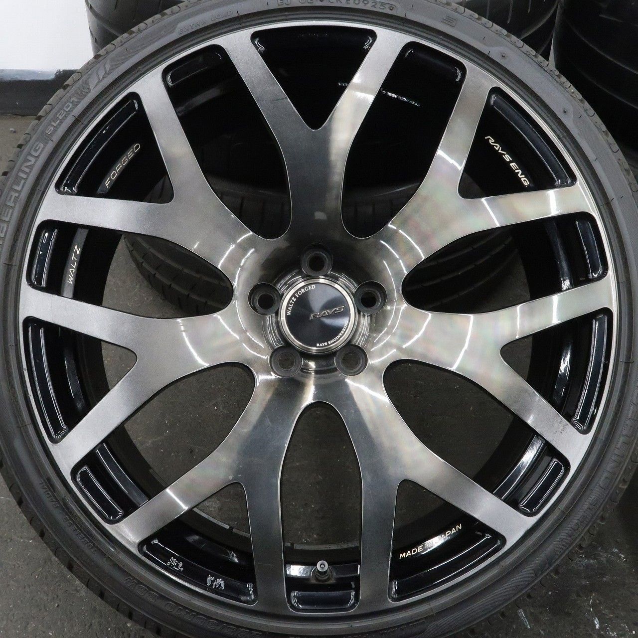 4本 RAYS WALZ FORGED 19インチ 8J +48 5H PCD100 ラジアル SEIBERLING 