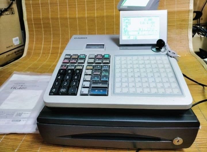 カシオレジスター TK-400 設定込み PC連携 ロゴ可能 418888 - メルカリ