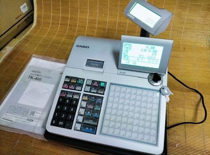 カシオレジスター　TE-400　フル設定無料　美品PC連携売上管理　301150 TE-400-SRL 電子レジスター TE-400 1台 カシオ計算機 【通販モノタロウ】