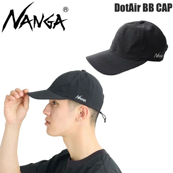ナンガ ドットエアBBキャップ NANGA DOTAIR BB CAP 帽子 キャップ コラボ ブラック