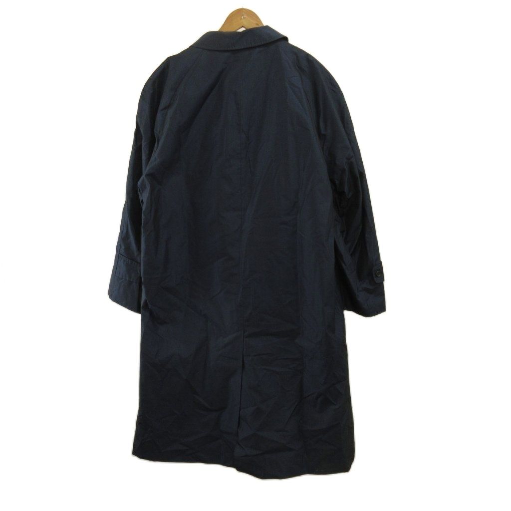 Aquascutum ステンカラーコート ネイビー　36ライナー付き アクアスキュータム AQUASCUTUM ステンカラーコート 絹 シルク