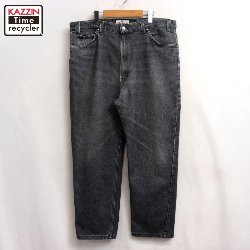 90s USA製 vintage Levi's 540 FLEX ストレッチ 先染めブラック デニム