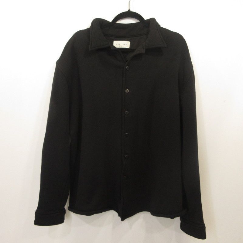 【姫路東店】 中古 LES TIEN RHC別注 レスティエン カーディガン Sweat Button Shirt ブラック サイズ：XL 【102】 姫路東店】 中古 LES TIEN RHC別注 レスティエン カーディガン Sweat