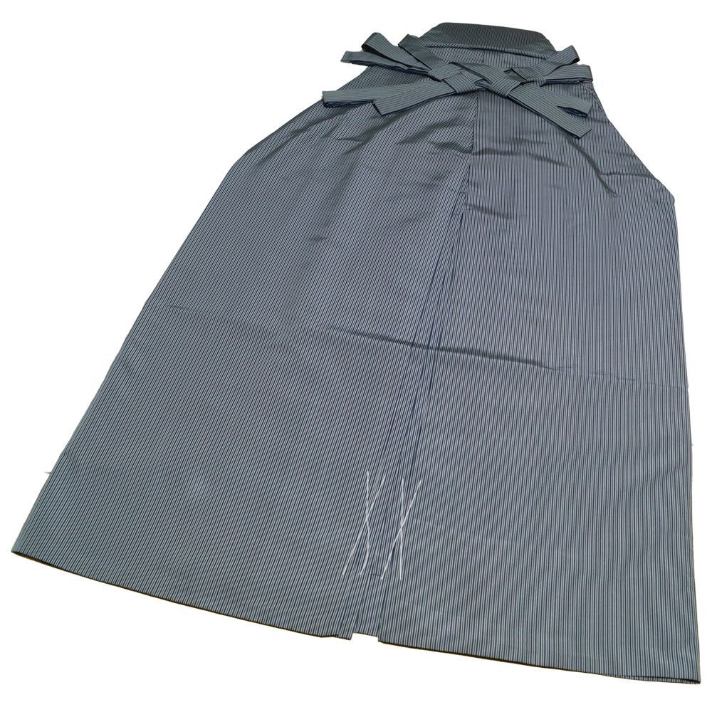 袴 未使用品 縞模様 仙台平 男物 行灯型 （股なし） 紐下91.5cm L 
