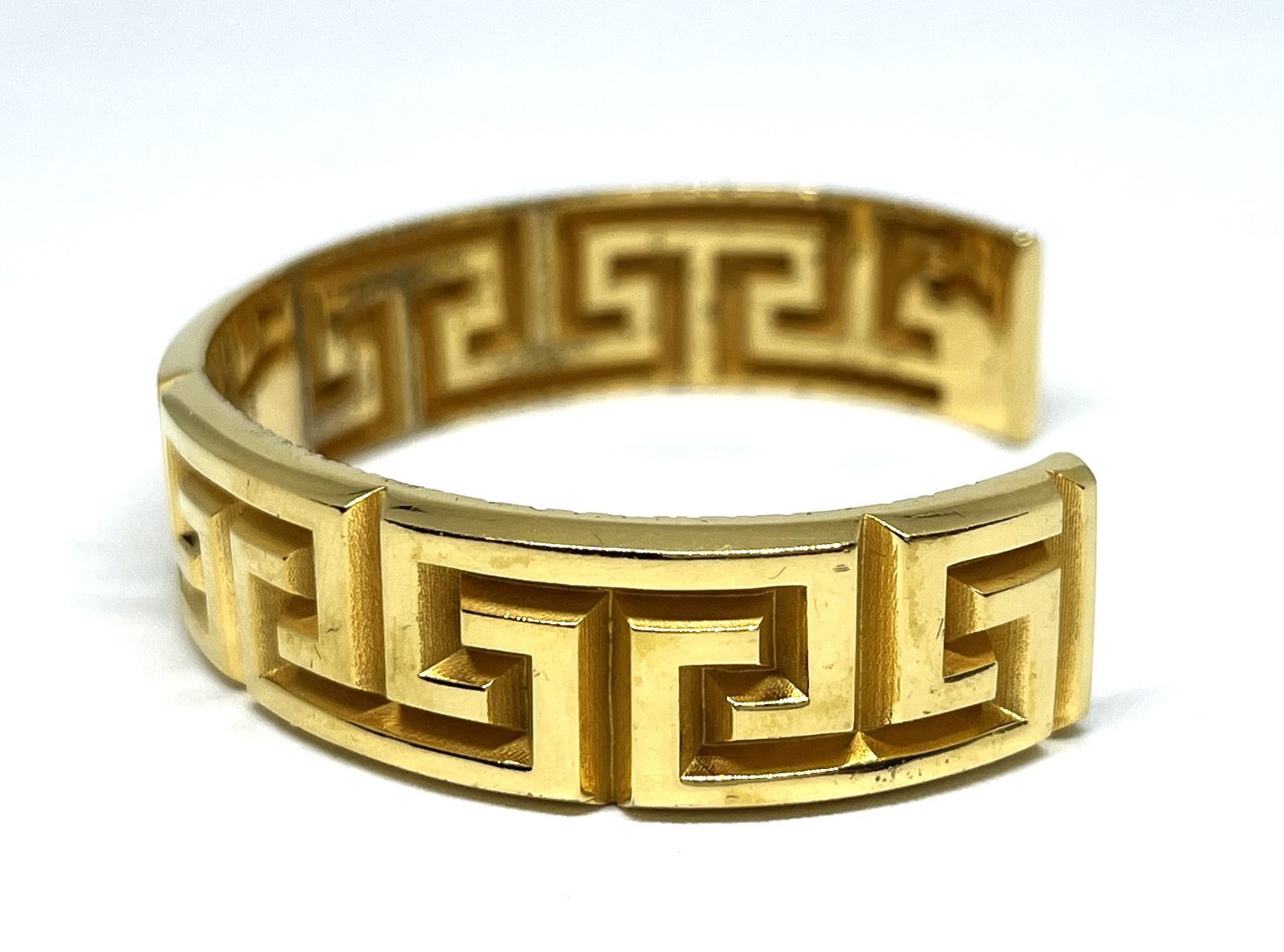 L02035□VERSACE グレカ バングル ブレスレット S