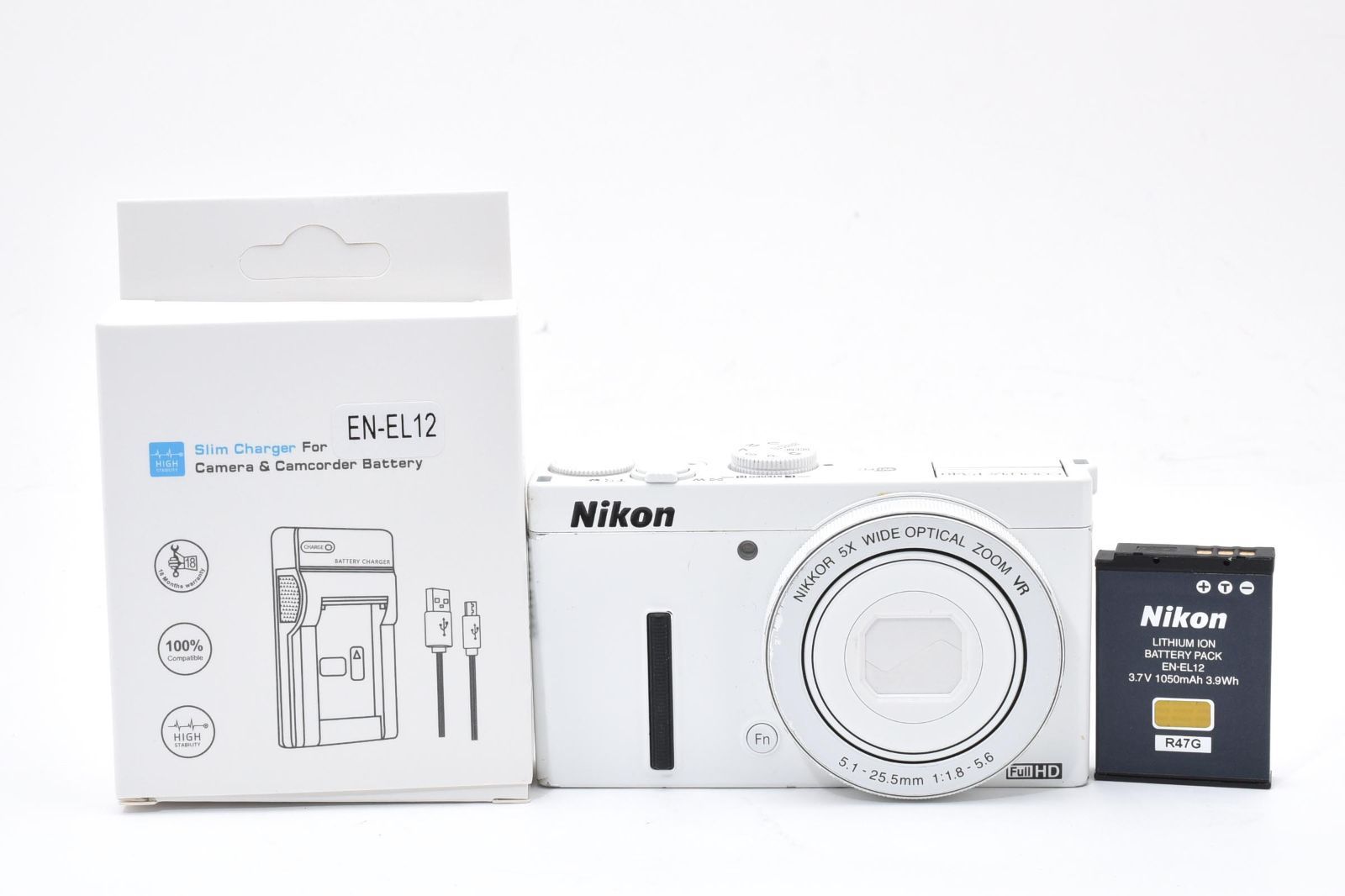 Nikon ニコン COOLPIX P340 ホワイト /3031 動作OK 返金保証 - メルカリ