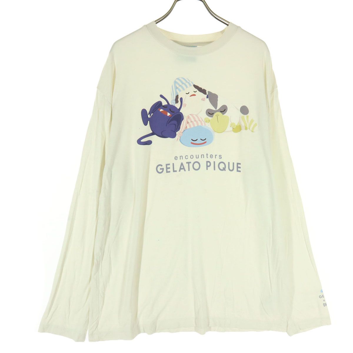 GELATO PIQUE アイボリー長袖ルームウェア　ドラゴンクエスト gelato pique（ジェラートピケ） パジャマ ルームウェア