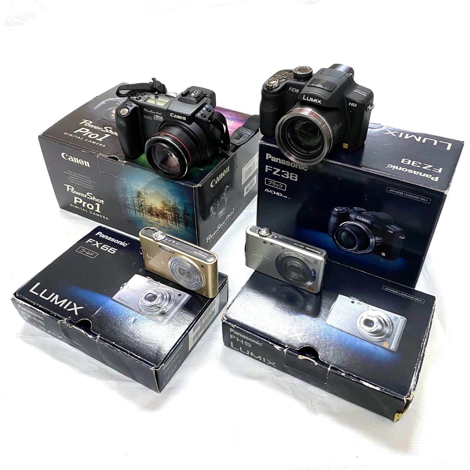 まとめ】デジタルカメラ 4台セット Panasonic LUMIX / Canon 動作品