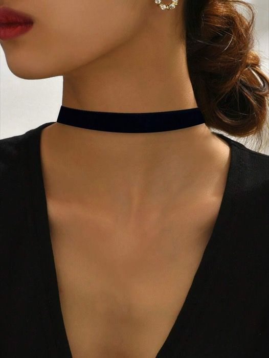 쥬얼리 여성용 목걸이, 블랙 벨벳 패브릭, 여름 심볼, 여성용 헤미안 초커 목걸이, 1 피스