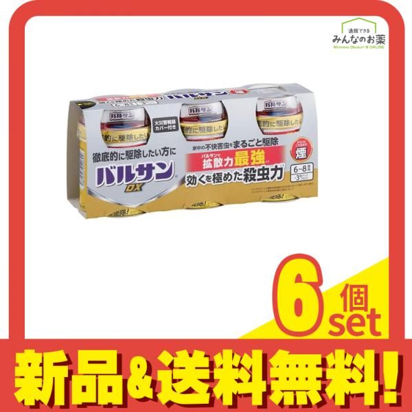 バルサンDX 煙タイプ 6～8畳用 くん煙殺虫剤 20g× 3個入 6個セット まとめ売り