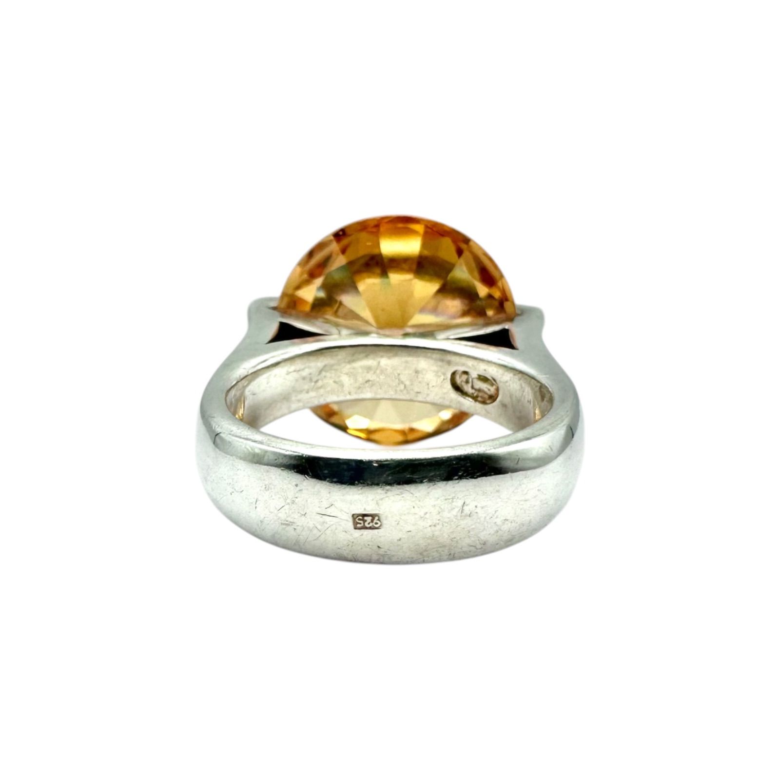 ☆SILVER☆ 刻印あり　年代物 黄金の輝き】 Silver 925 刻印 00s Vintage Design Ring シルバー