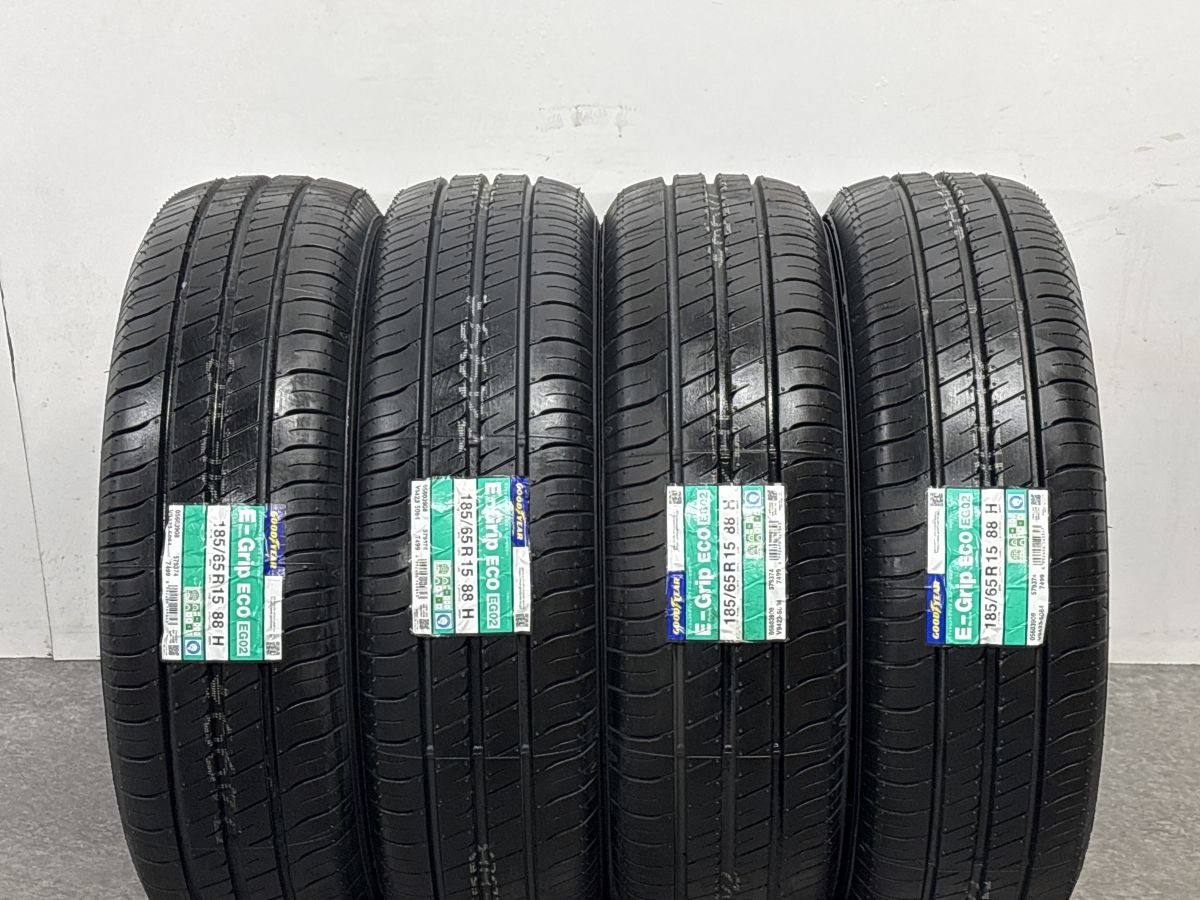 GOODYEAR GT-Eco Stage 185/65R15 15インチ 夏タイヤ 4本 22年製 バリ溝 シエンタ ノート フリード デミオ アクア等　(VTP168) GOODYEAR GT-Eco Stage 185/65R15 15インチ 夏タイヤ 4本 22年製 バリ