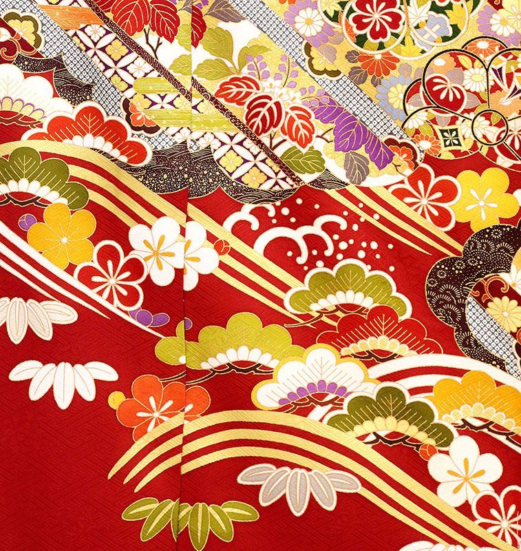 記念感謝祭【仕立無料】☆京友禅伝統工芸手描き美術染特撰豪華振布付
