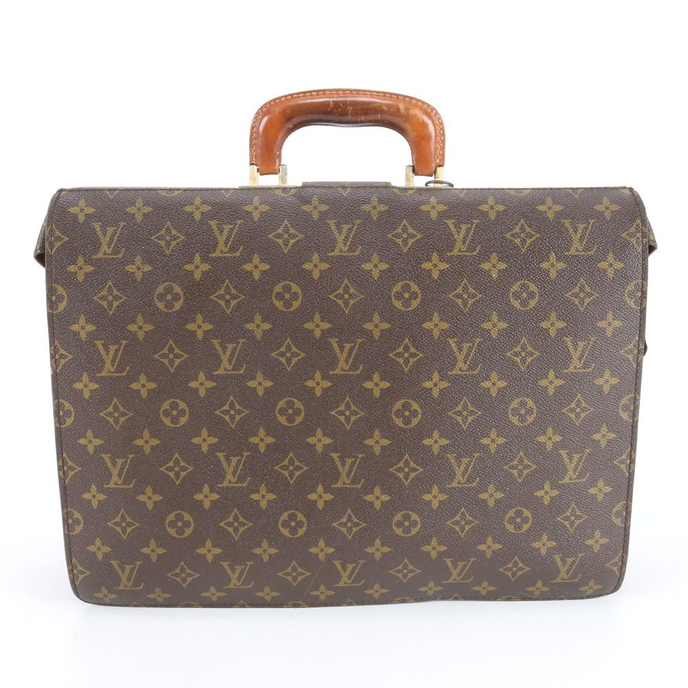 美品✨LOUISVUITTONモノグラムセルヴィエットビジネスバッグM53305 ルイヴィトン モノグラム セルヴィエット フェルモワール M53305