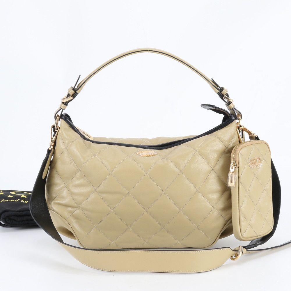 極美品 COCOCELUXGOLD キルティング ダイヤモンド レザー 2WAY