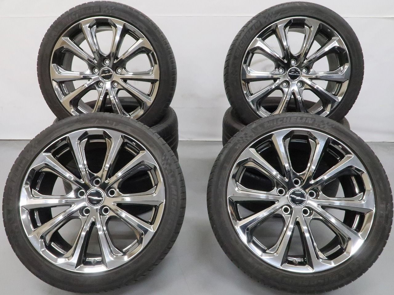235/50R17　アルミ　タイヤ4本セット　No.218　ホンダレジェンド等　pcd120 4本 ホンダ レジェンド KC系 純正 モデューロ 19インチ 8J +50 5H PCD