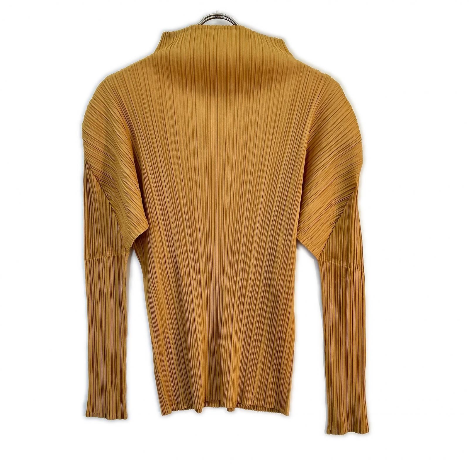 【希少✨】プリーツプリーズ　タンクトップ　ハイネック　フリンジ　黄色　3 PLEATS PLEASE プリーツプリーズ PP63-JK505 ｲｴﾛｰ ﾌﾟﾘｰﾂ ﾊｲﾈｯｸｶｯﾄｿｰ 4
