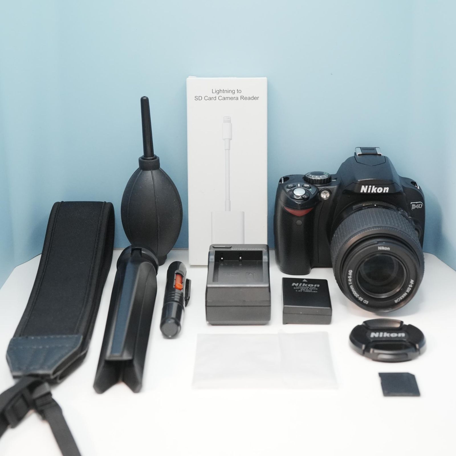 Nikon D40 一眼レフ スマホ転送OK フルセット a6338 - メルカリ