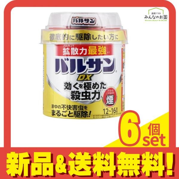 バルサンDX 煙タイプ 12～16畳用 くん煙殺虫剤 40g× 1個入 6個セット まとめ売り
