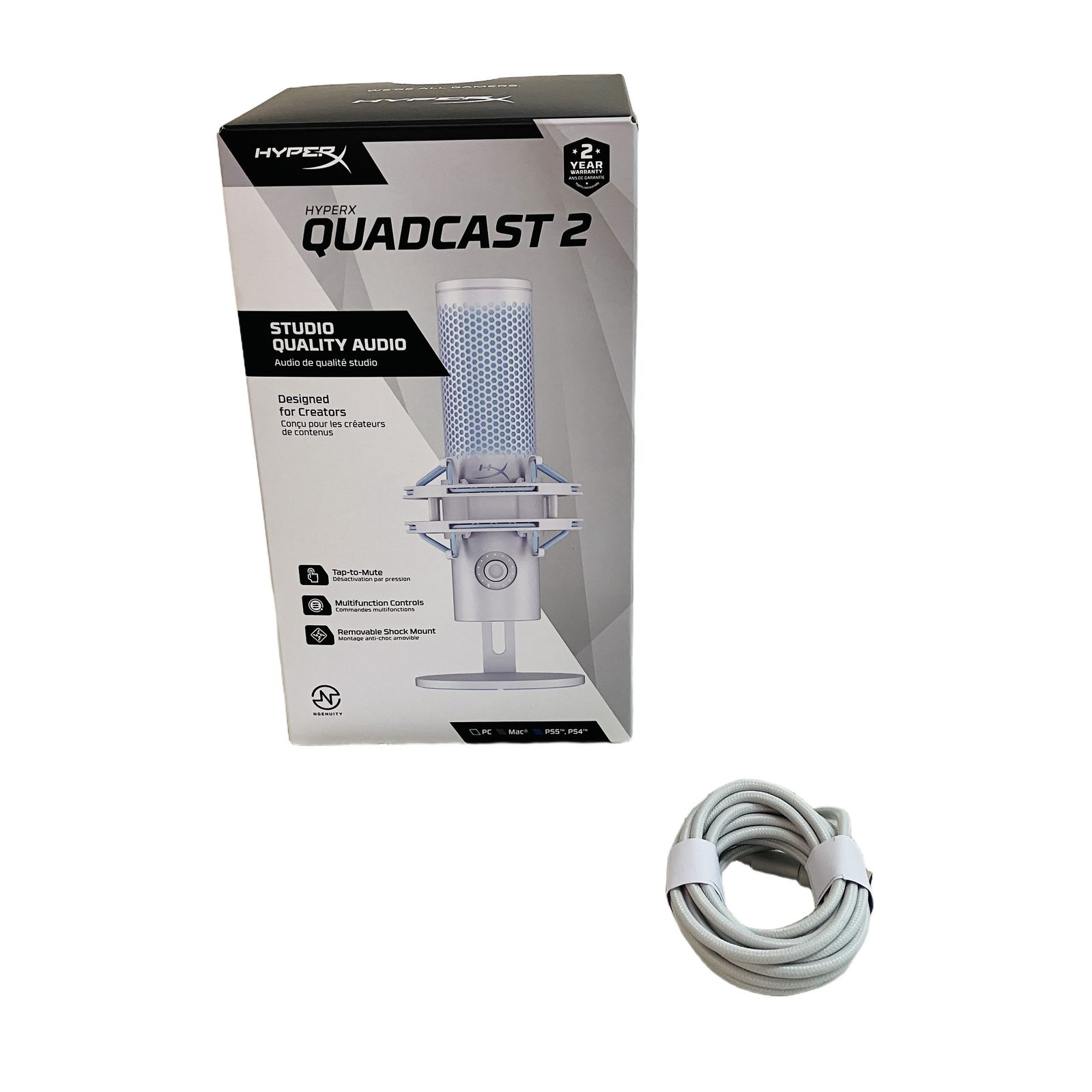 HYPERX QUADCAST2 QDC002 USB コンデンサーマイク Frost ハイパー