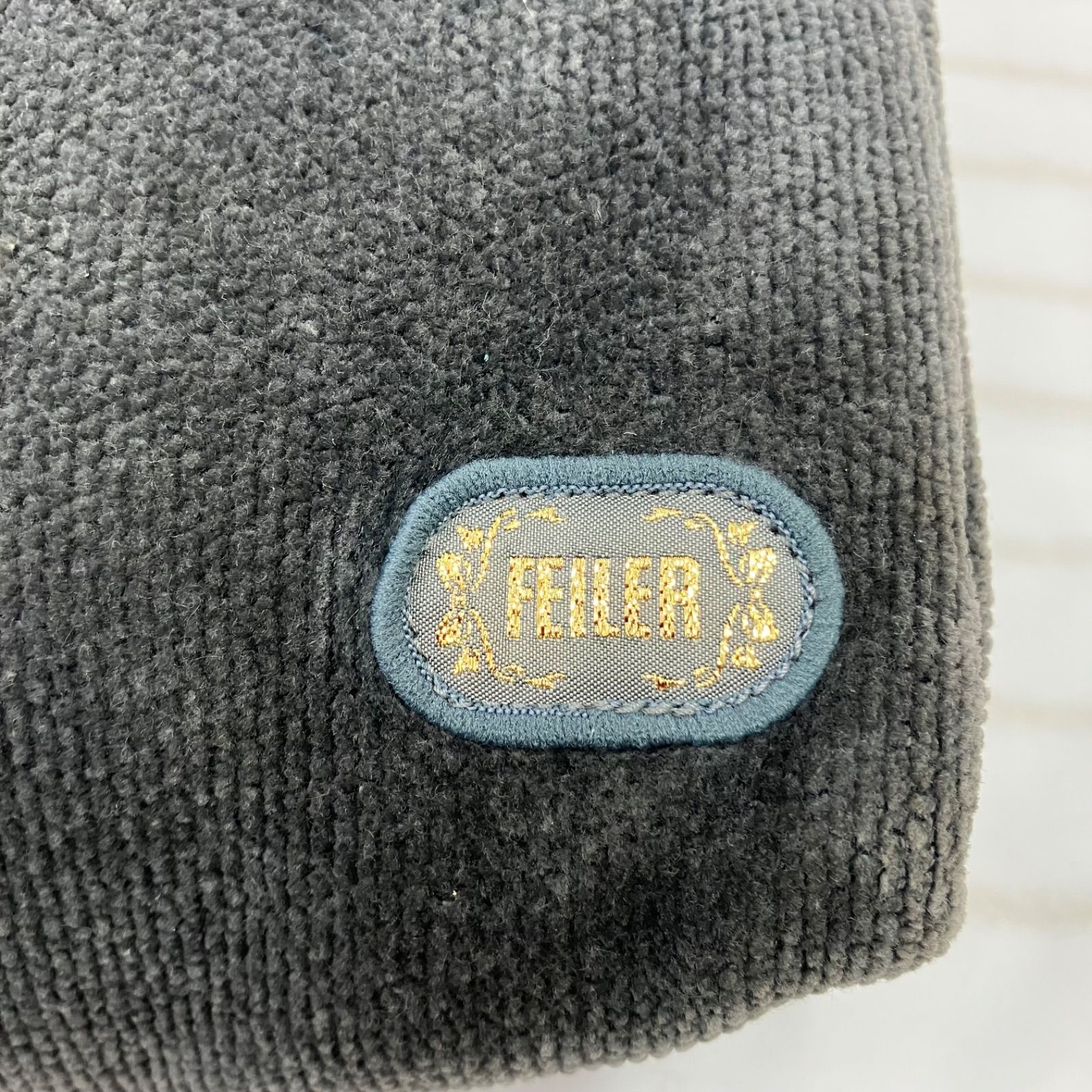 2298 FEILER フェイラー ラシャス ショルダーバッグ グレー 花柄 