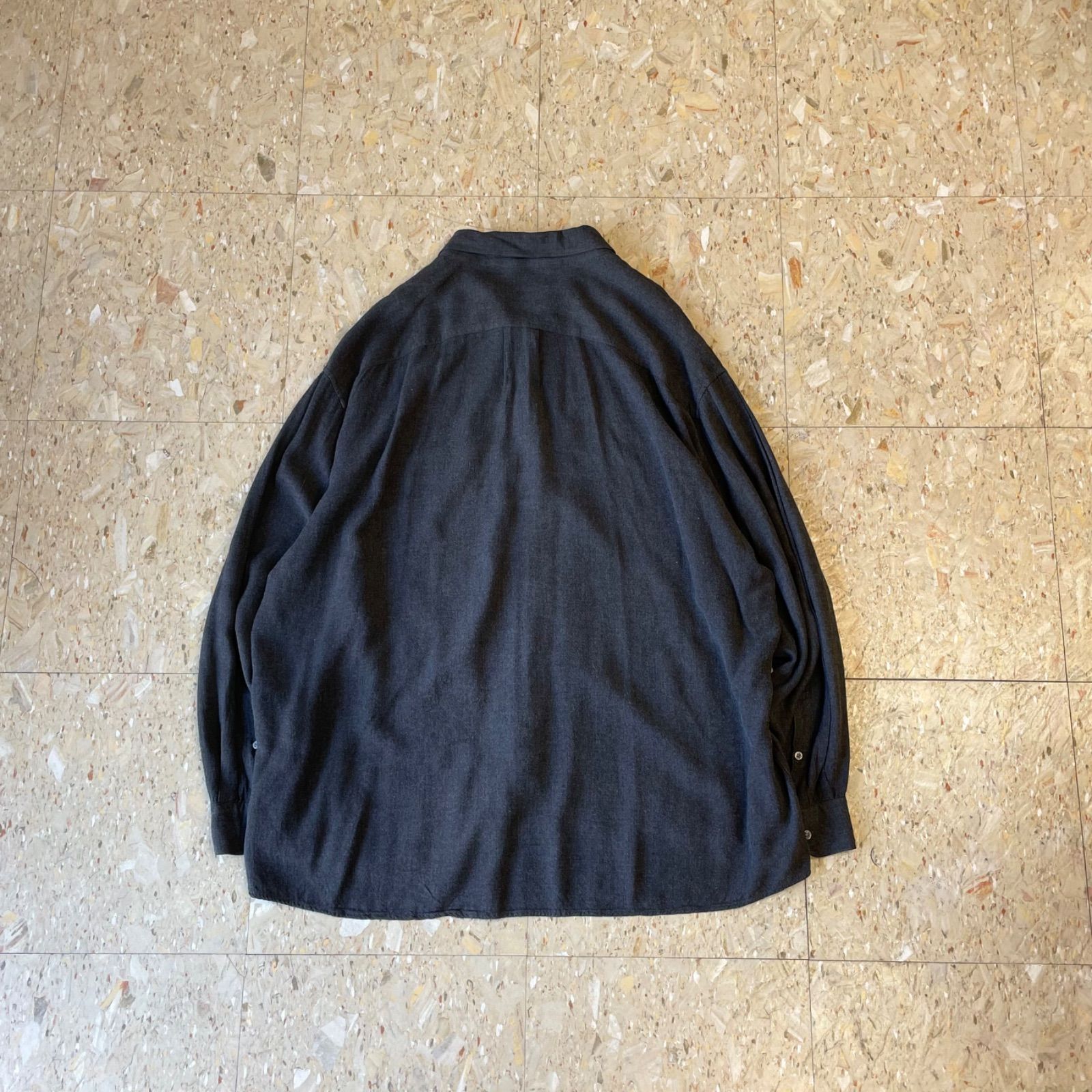 90s〜 【Perry Ellis】 ペリーエリス レーヨンシャツ ロングスリーブ