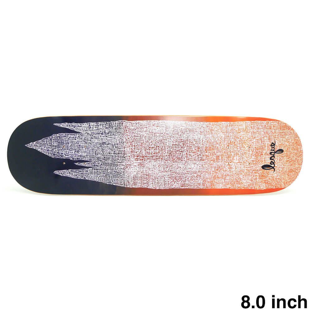 ラスト1枚LESQUE WHITE/NAVY7.0インチ デッキ レスケ LESQUE DECK レスケ デッキ TEAM LOGO WHITE/NAVY 7.875 スケート