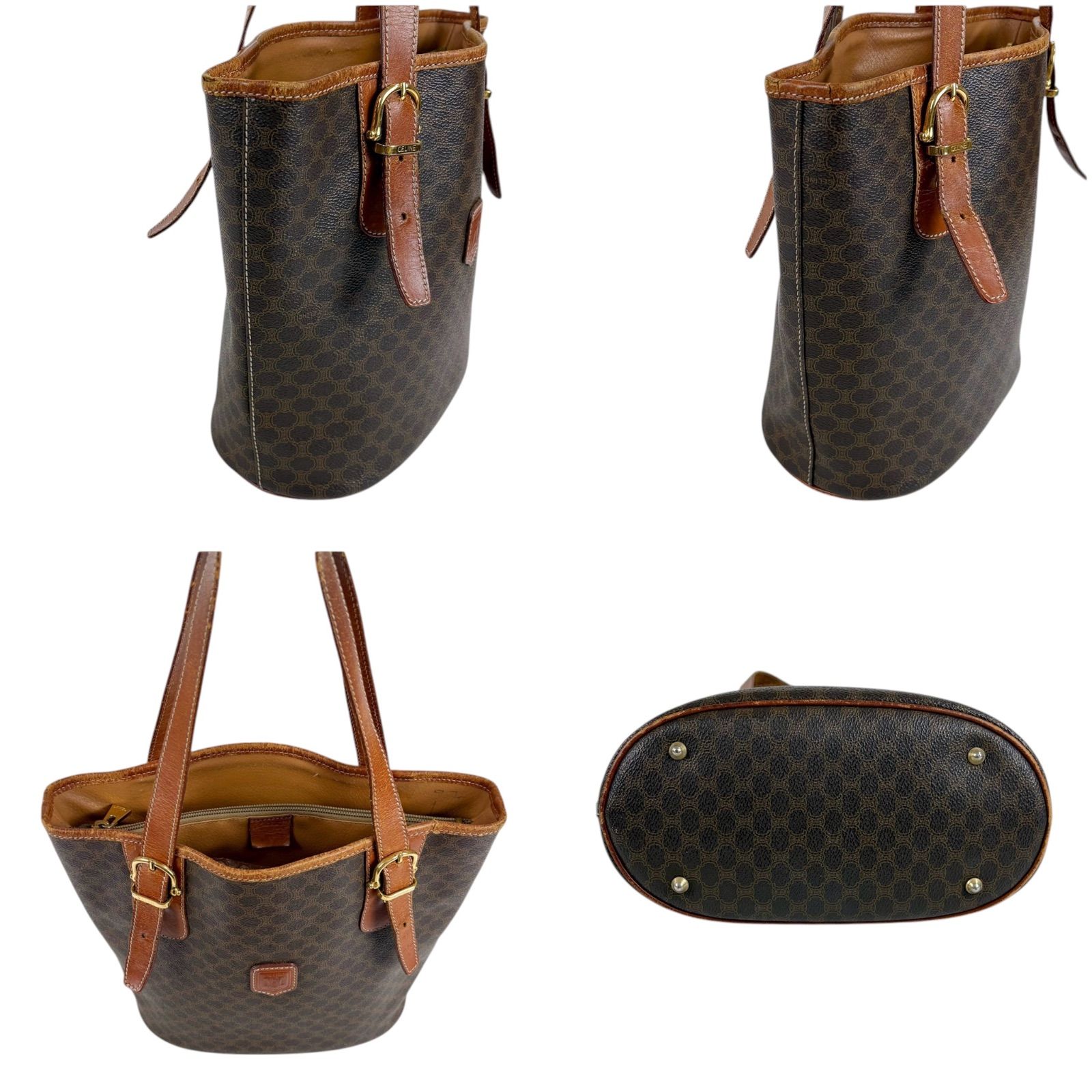セリーヌ CELINE バケツ型 トートバッグ セミショルダーバッグ 