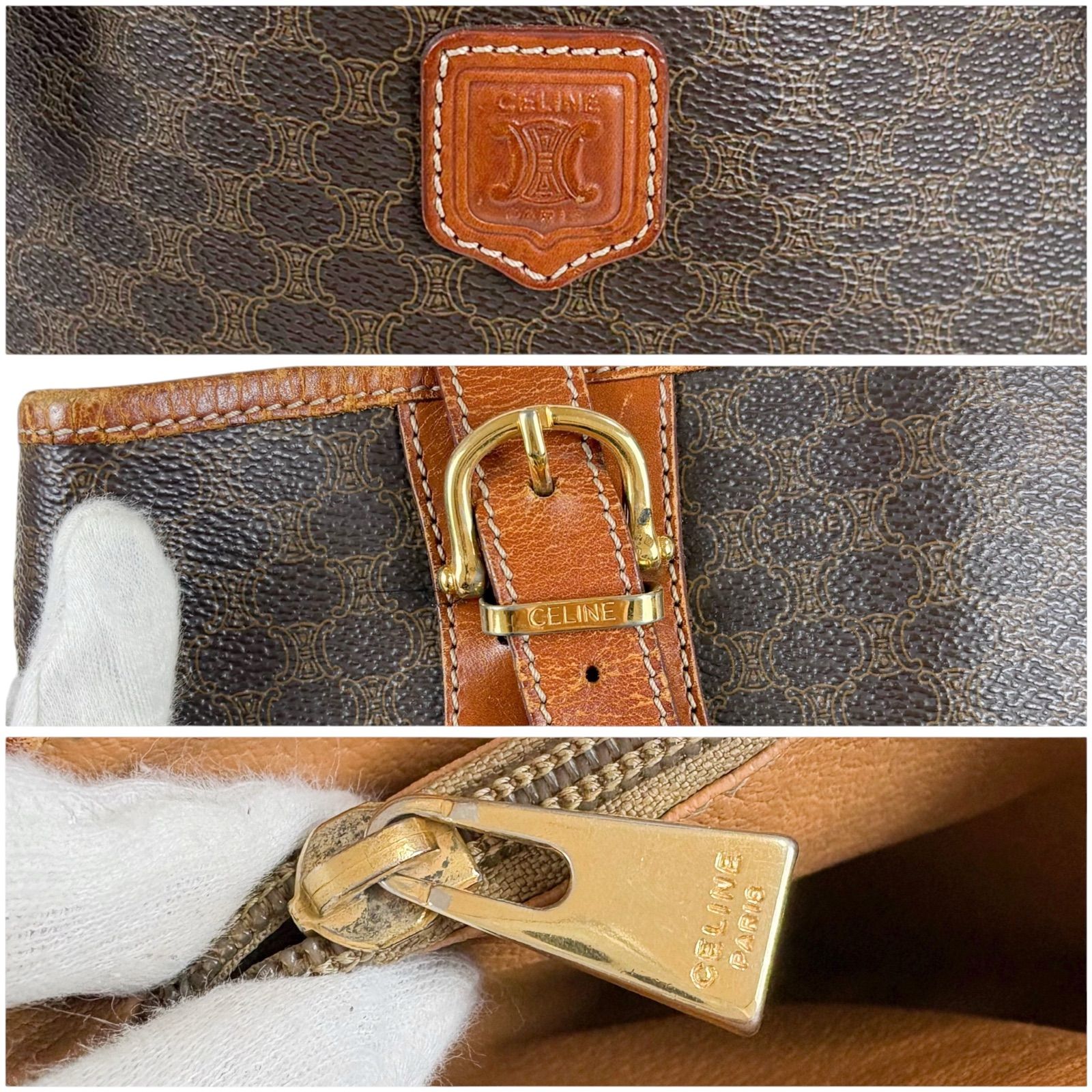 セリーヌ CELINE バケツ型 トートバッグ セミショルダーバッグ 