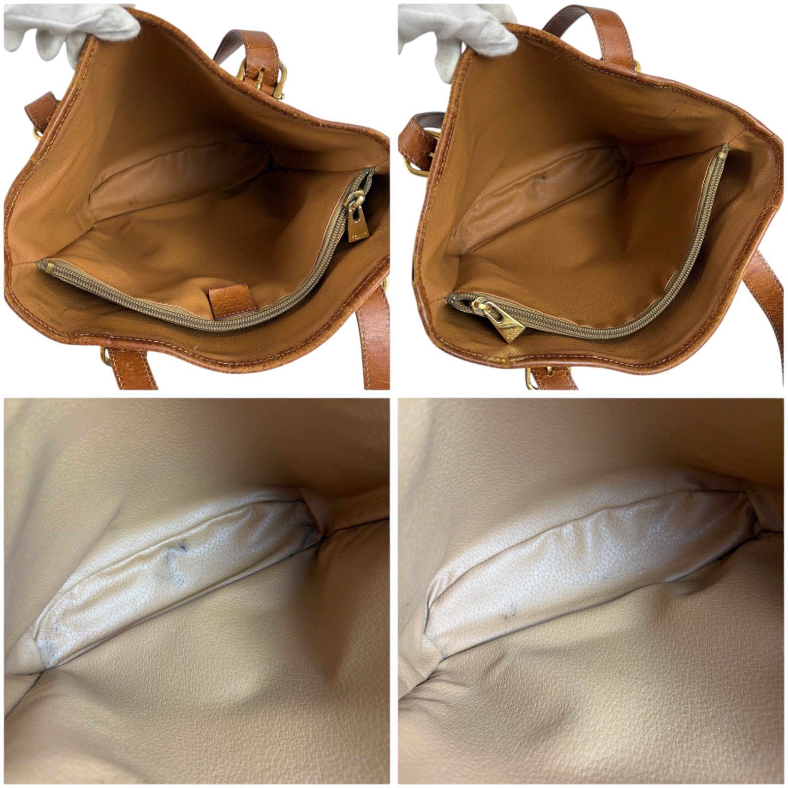 セリーヌ CELINE バケツ型 トートバッグ セミショルダーバッグ 