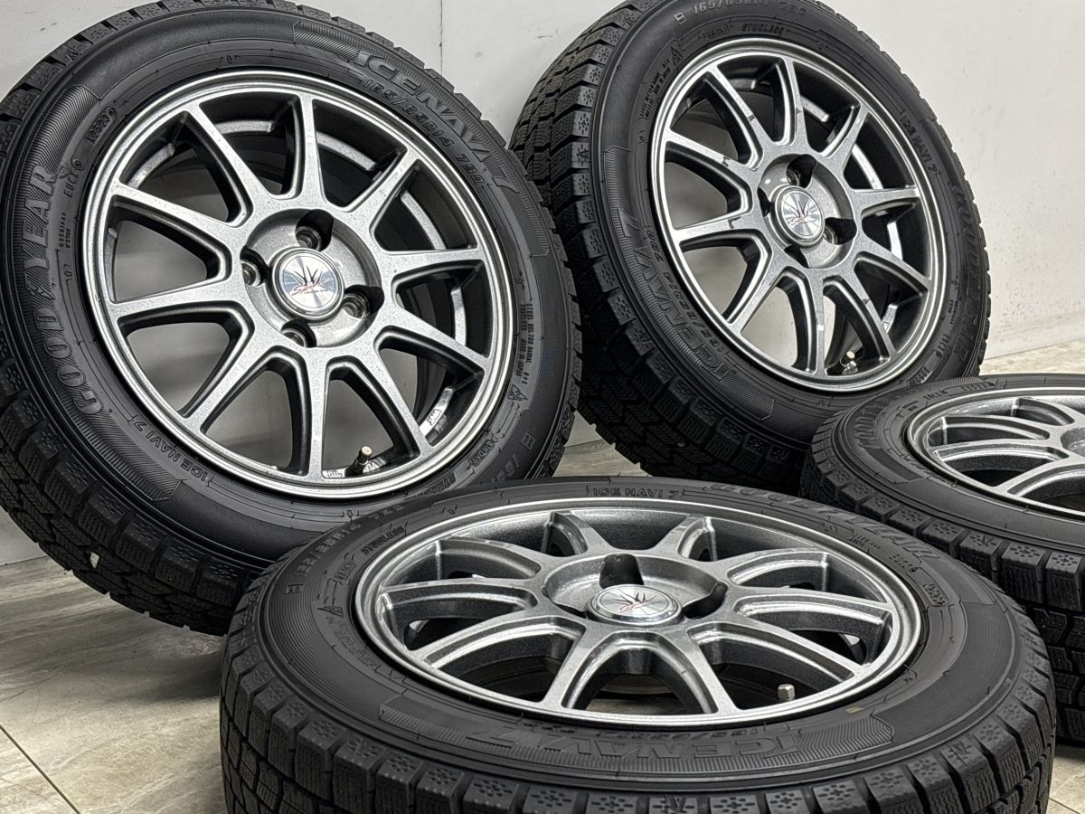 バリ溝】ロクサーニスポーツ 14in 5.5J +42 PCD100 2023年製 