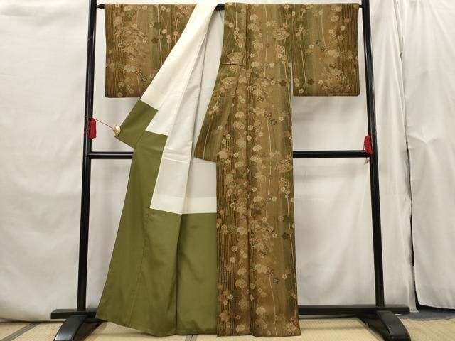 平和屋着物■上質な小紋　絞り　扇面花蝶文　正絹　逸品　AABI0303st 平和屋着物□上質な小紋 絞り 扇面花蝶文 正絹 逸品 AABI0303st - メルカリ