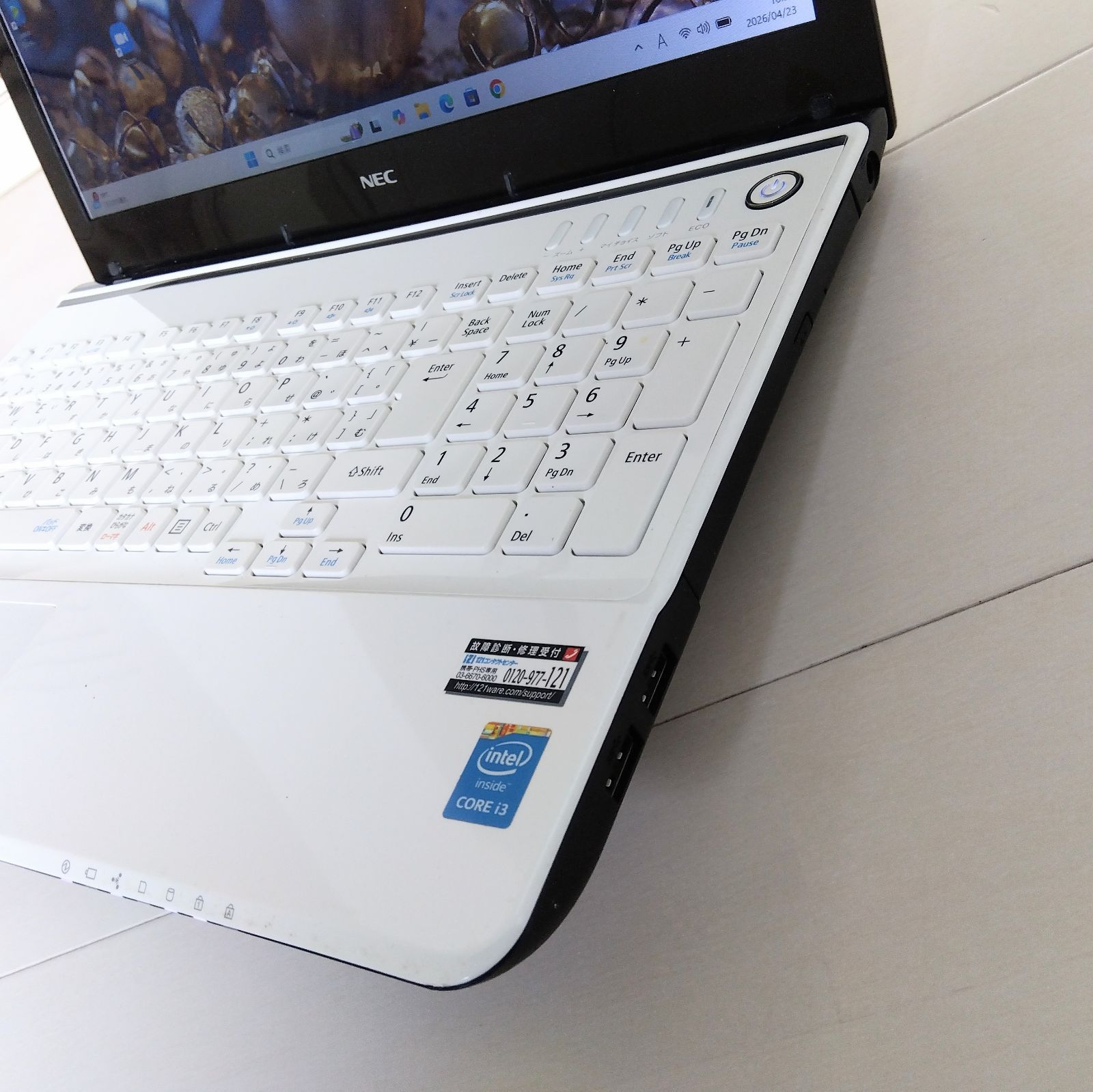 高性能i7✨ブルーレイ SSD MS Office 白 ノートパソコン NEC ノートPC MS Office付き✨ブルーレイ搭載 SSD カメラ ノートパソコン NEC