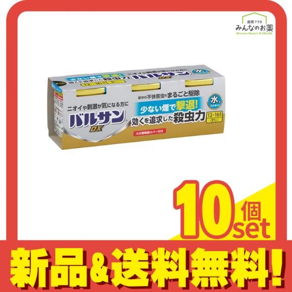 バルサンDX 水を入れるだけ 12～16畳用 くん煙殺虫剤 25g× 3個入 10個セット まとめ売り