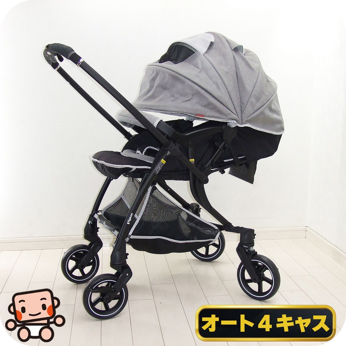 フレーム新品 タイヤ新品 美品 ベビーカー ピジョン ランフィ RB1Z