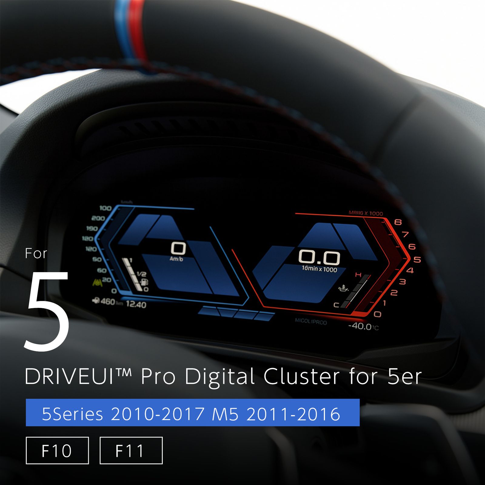 DRIVEUI™ Pro デジタルクラスター - BMW 5シリーズ M5 F10 F11 F07