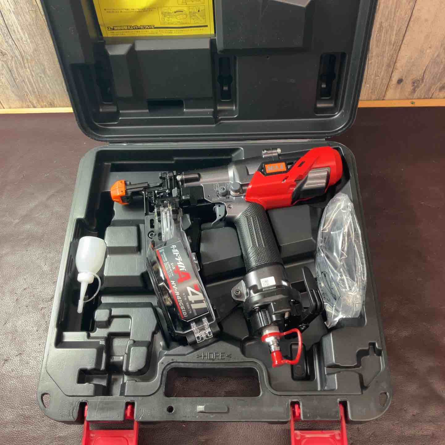 中古美品】☆マックス(MAX) 高圧エアネジ打ち機 HV-R41G6(D)-G【東大和 