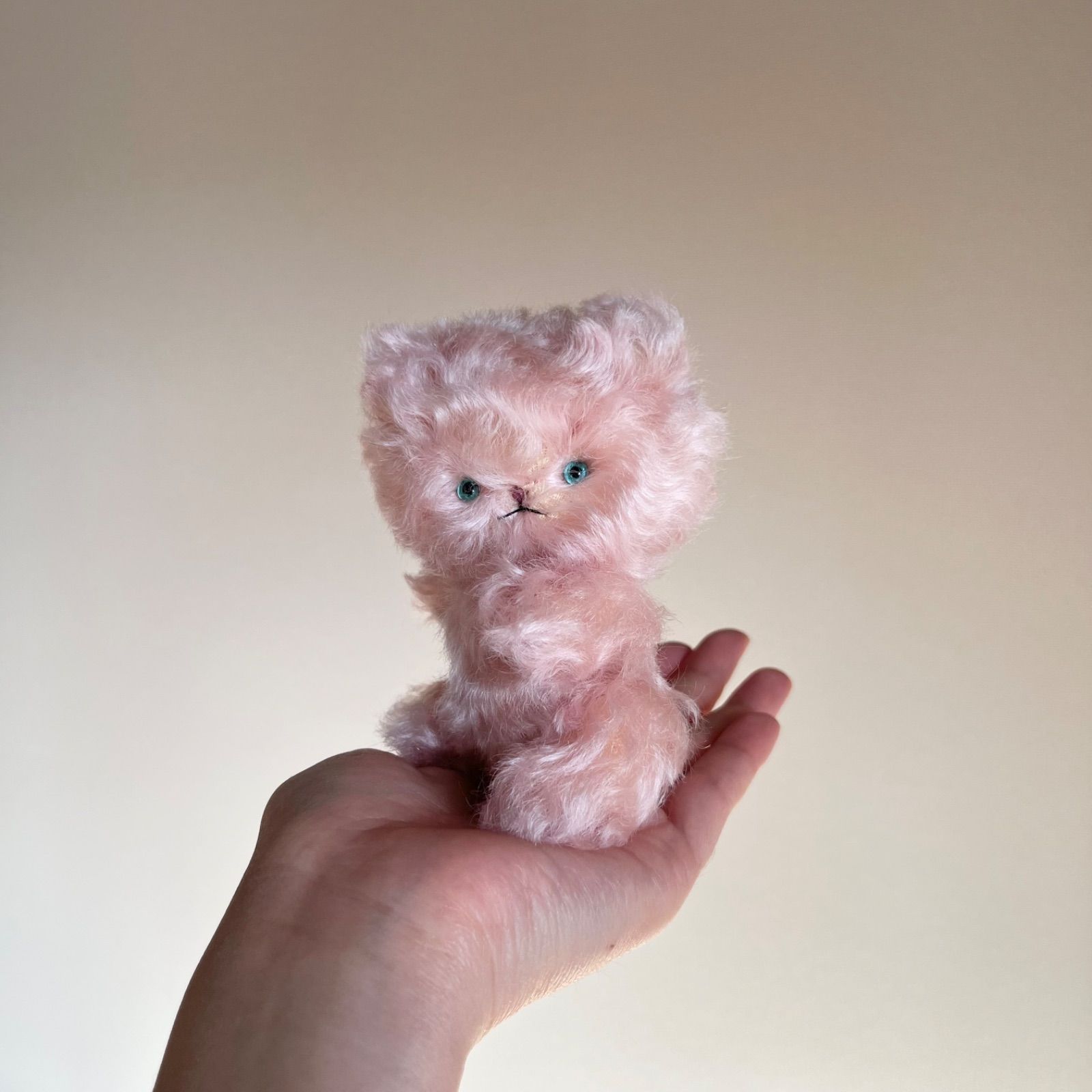 作家　ぬいぐるみ　アートドール　テディベア　仔猫　可愛い 茶トラ白 ねこ 猫 ハンドメイド ぬいぐるみ 作家 アートドール