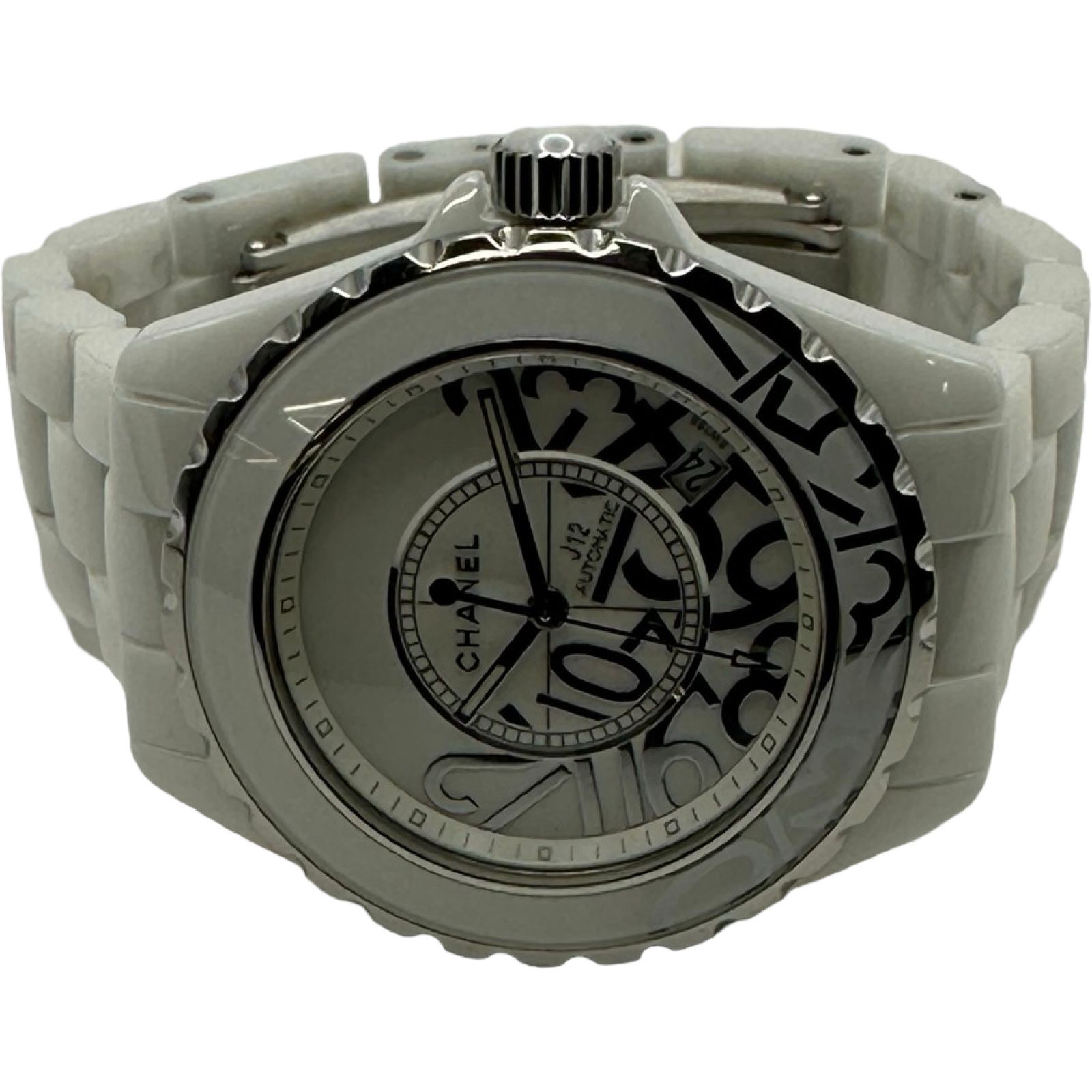 シャネル CHANEL J12グラフィティ38MM 世界1200本限定 H5240 ホワイト セラミック/ステンレススチール クオーツ ユニセックス 腕時計 CHANEL - シャネル CHANEL J12グラフィティ38MM 世界1200本限定 H5240