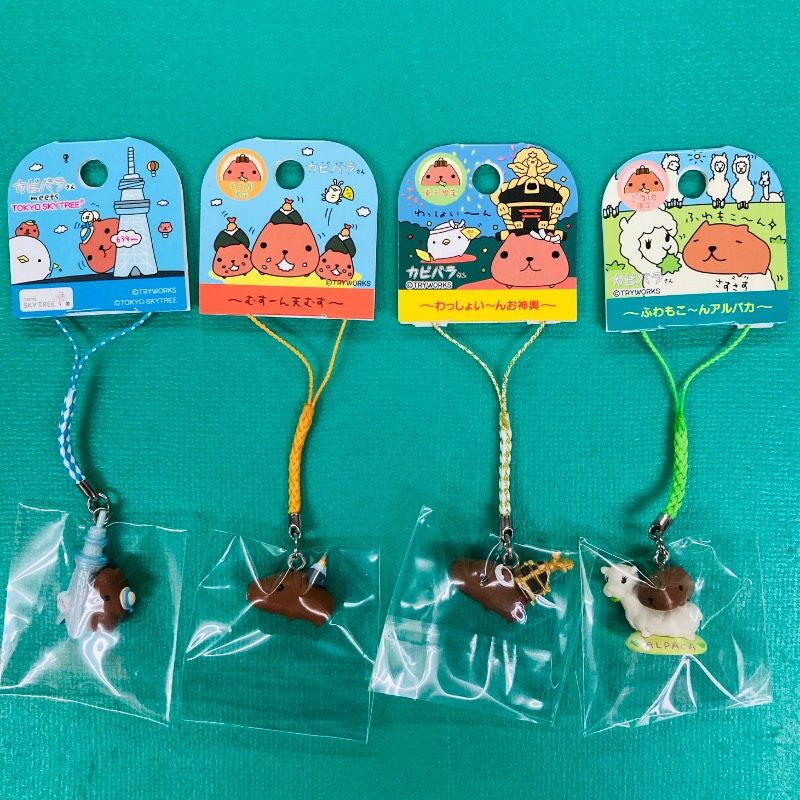 カピバラさん ねつけ ストラップ Aセット 8種 メルカリ便 カピバラさん ご当地 ねつけストラップ 6個セット - メルカリ