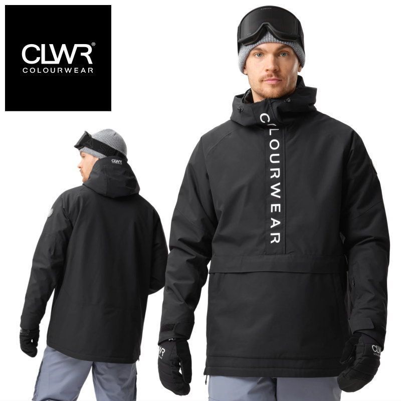 スノーボードウエア　CLWR ☆ 25-26 CLWR SIGNATURE ANORAK JACKET ｶﾗｰ:BLACK カラーウェア