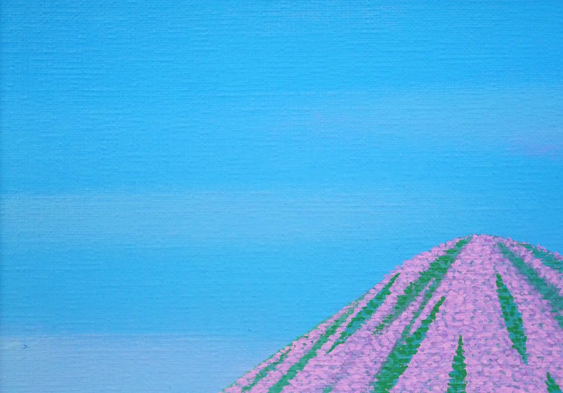 高瀬 三郎「春のルスツ高原（北海道）」油絵・F4号 「一枚の繪」人気