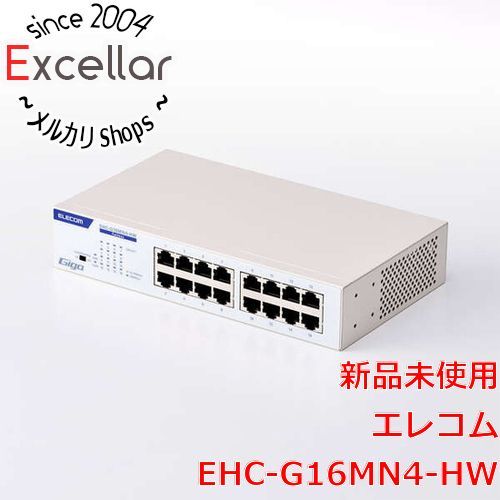[bn:12] エレコム製　Giga対応16ポートスイッチ　EHC-G16MN4-HW　ホワイト