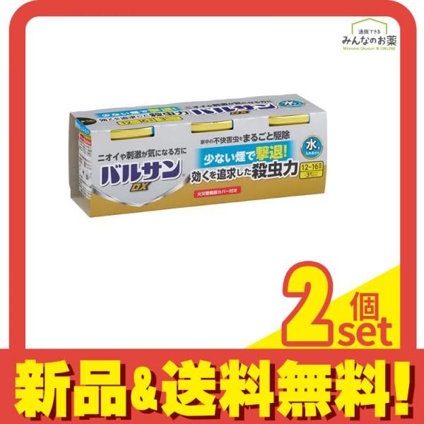 バルサンDX 水を入れるだけ 12～16畳用 くん煙殺虫剤 25g× 3個入 2個セット まとめ売り