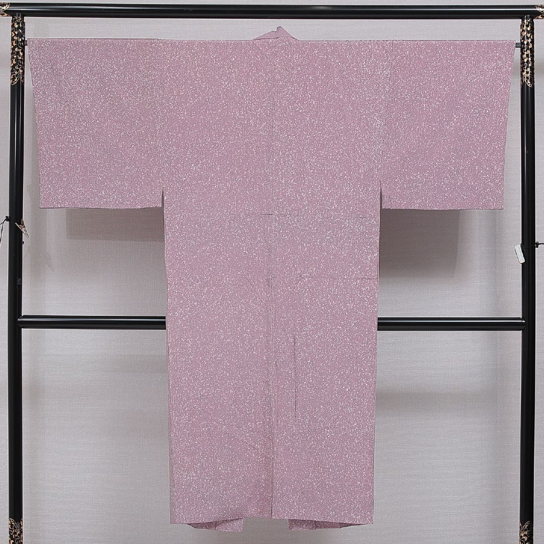 長襦袢 男性用 無双袖 身丈133cm 裄丈66cm 正絹 Aランク Sサイズ 創作柄 素朴 しとやか 紫系 RP 1241-16487