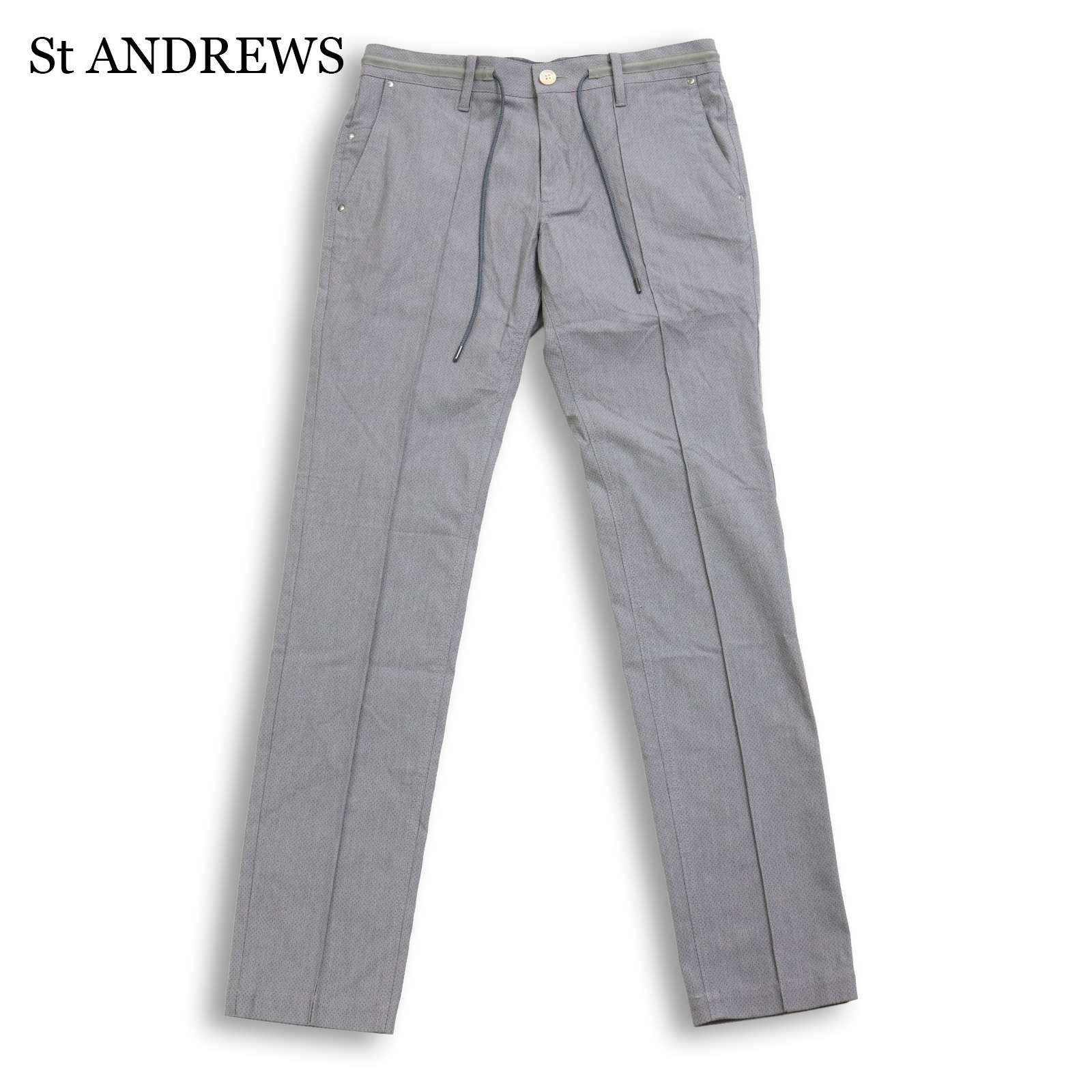 未使用 St Andrews メンズ ゴルフ スラックス パンツ グレー　W97 St ANDREWS セントアンドリュース ゴルフ 通年☆ ストレッチ イージー